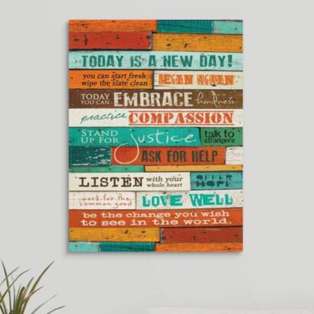 Be the change wall art 24 x 18